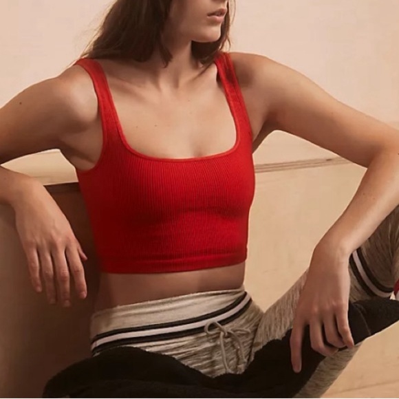 FP Movement Happiness Runs Set: XS/S square neck crop XS/S leggings victory red - Picture 2 of 7